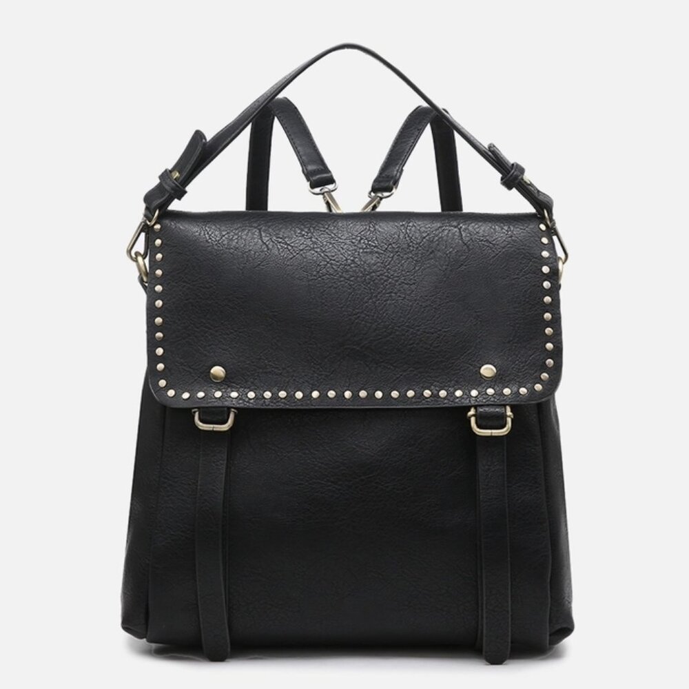 Indigo Backpack w/ Studded Details Color is Black NWT